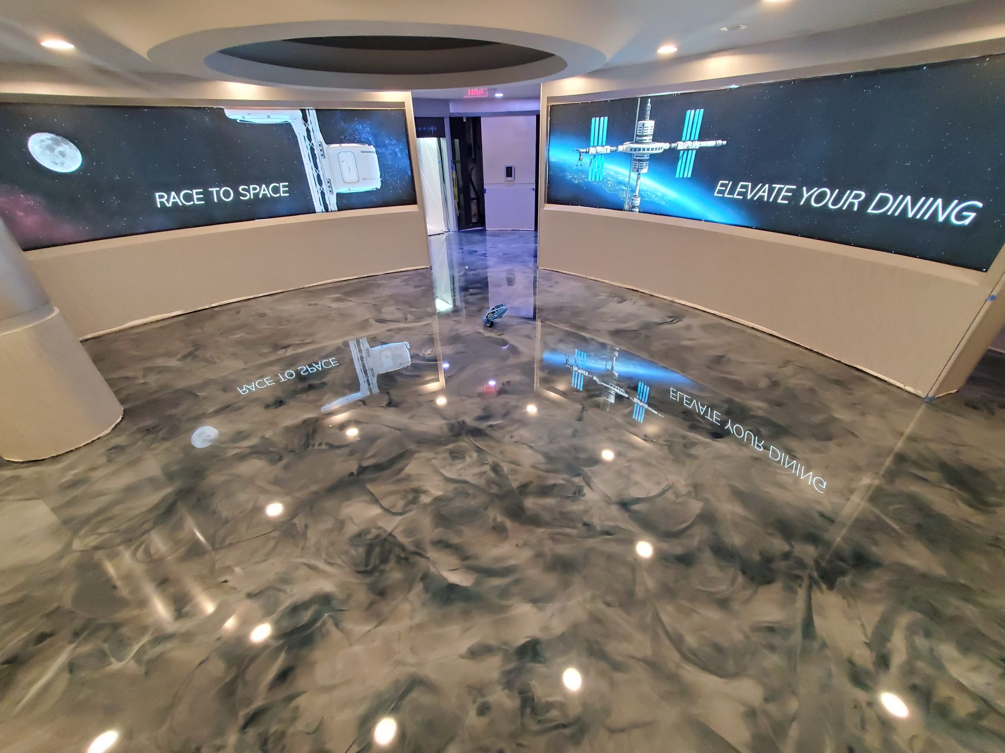 Marbled Metallic Epoxy Flooring